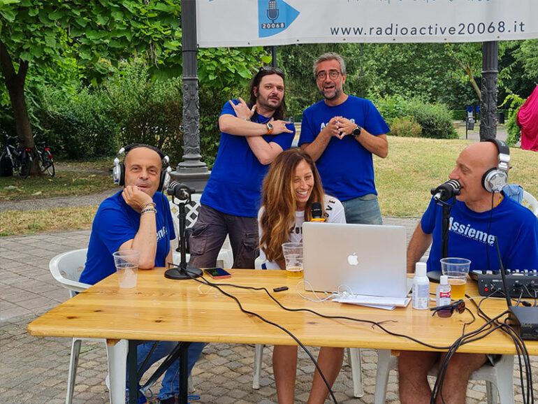 Prima festa di Radio Active nel parco