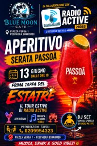 Aperitivo serata Passoa Radio Active