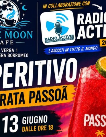 Aperitivo serata Passoa Radio Active cover