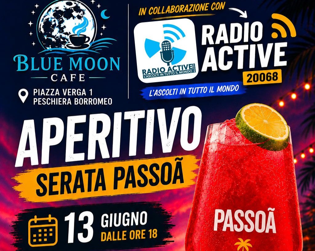 Aperitivo serata Passoa Radio Active cover